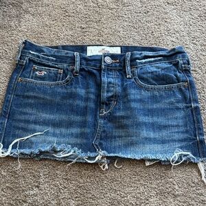 Hollister Distressed Blue Mini Skirt